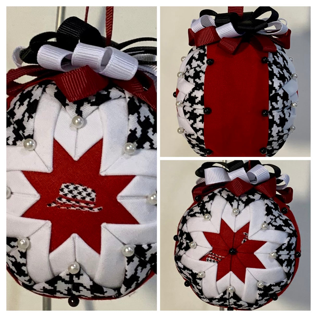 Custom Made Ornaments with Embroidery