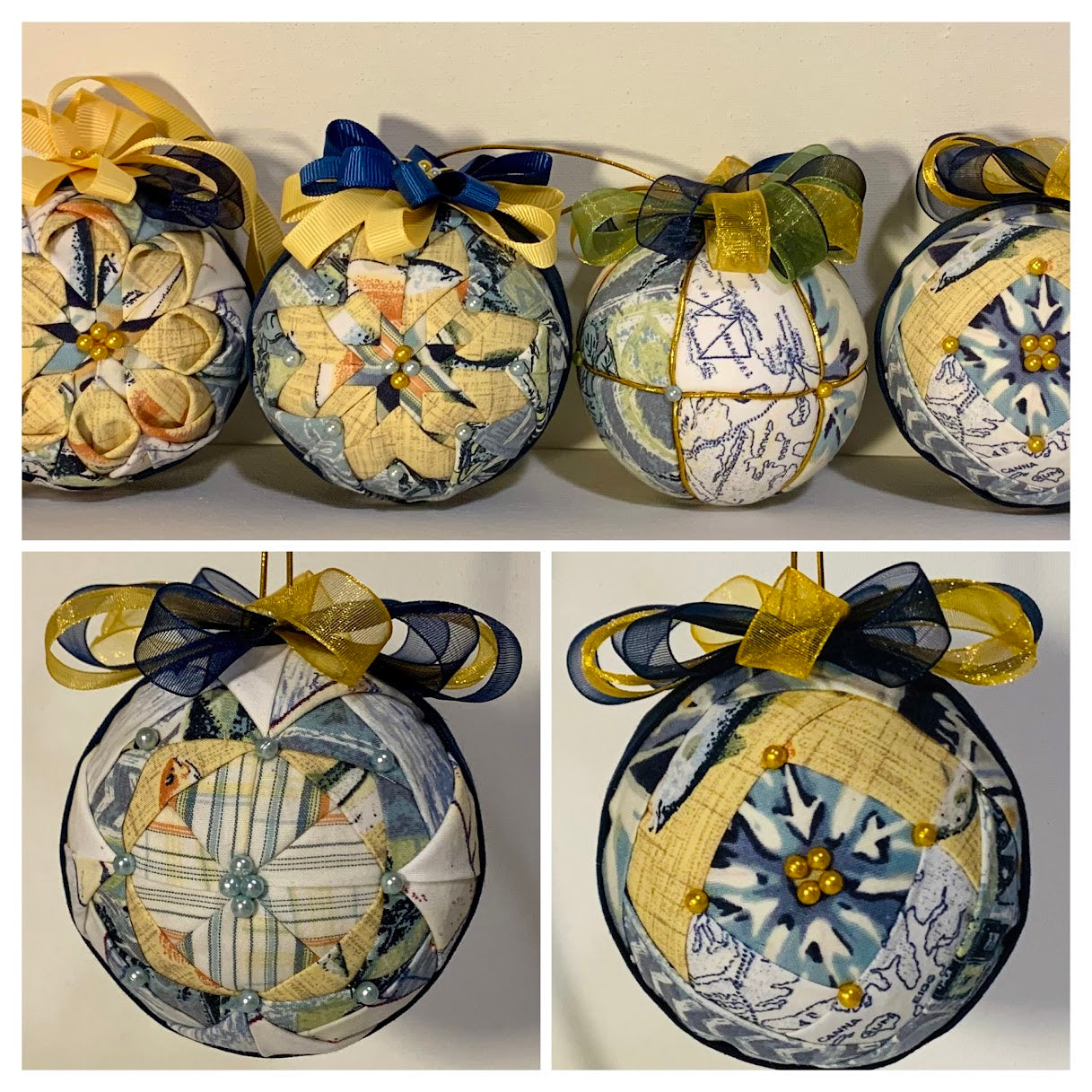 Custom Made Ornaments with Embroidery