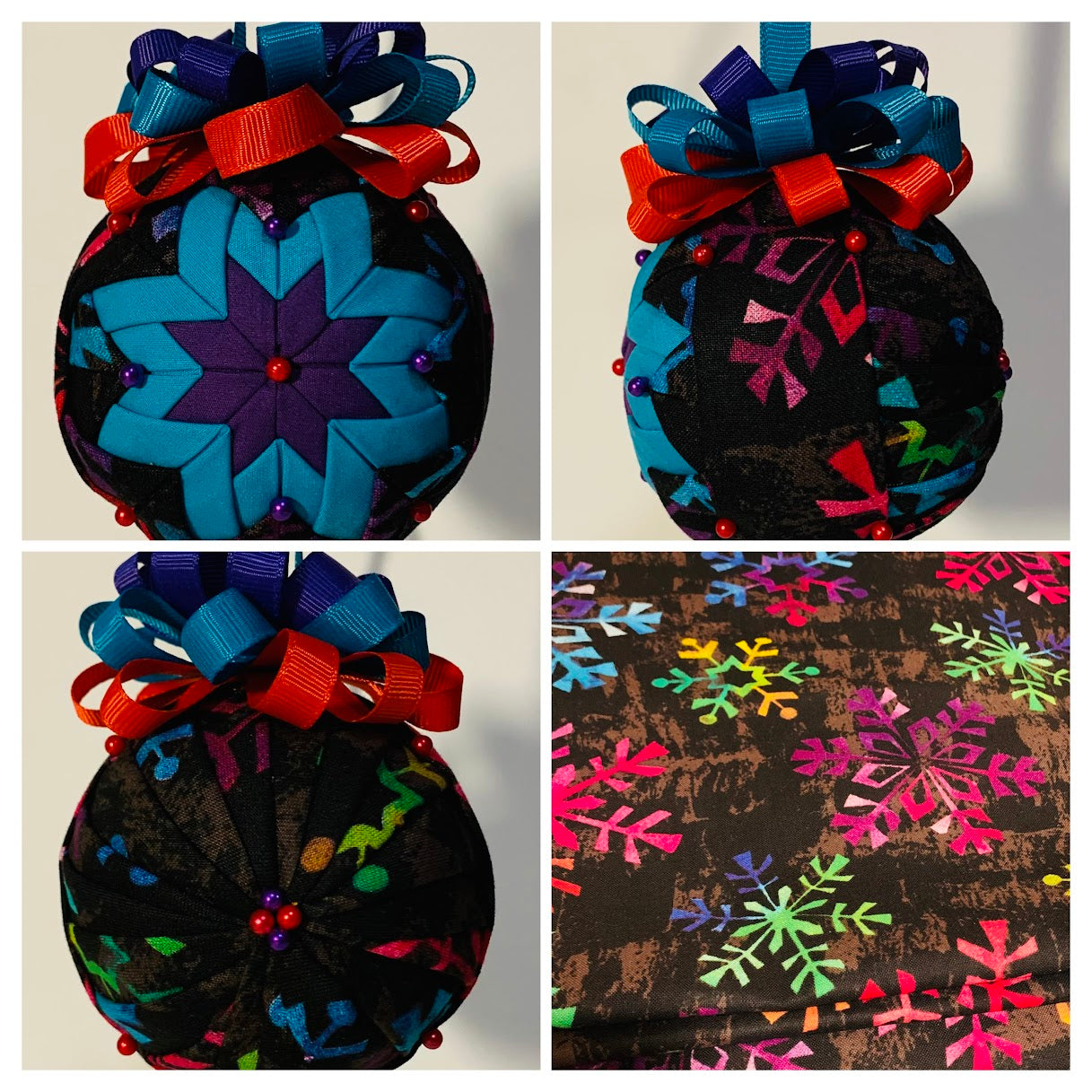 Custom Made Ornaments with Embroidery