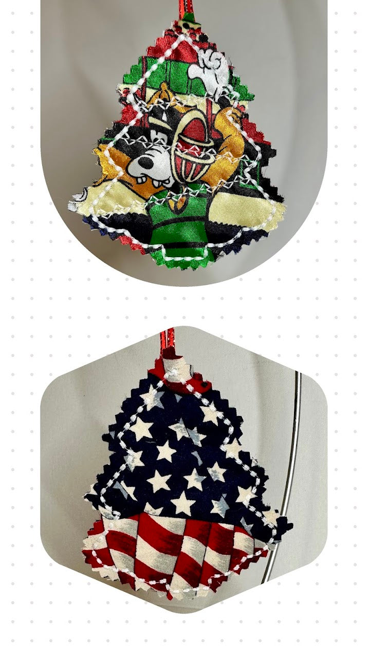 Custom Made Ornaments with Embroidery